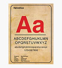 Helvetica Photographic Print