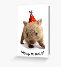 A wombat happy birthday. Grußkarte