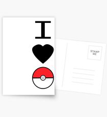 I Heart Pokemon Postcards