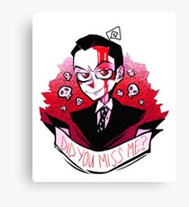 James Moriarty - Miss me? Canvas Print