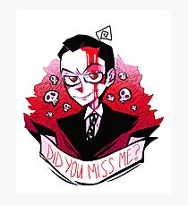 James Moriarty - Miss me? Photographic Print