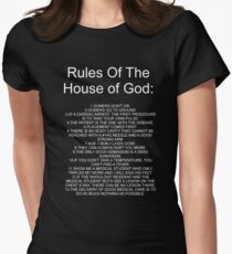 Rules from The House of God Women's Fitted T-Shirt