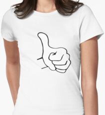 Thumbs Up Women's Fitted T-Shirt