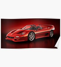 Ferrari F50 - Flare Poster