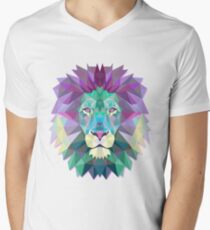 Lion Animals Gift Men's V-Neck T-Shirt