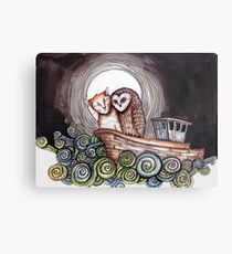 The Owl and the Pussycat Metal Print