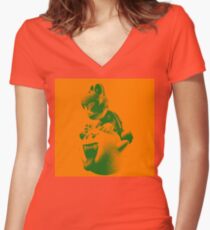 Dry Bones Women's Fitted V-Neck T-Shirt