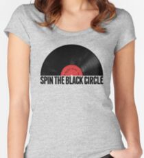 Spin The Black Circle Women's Fitted Scoop T-Shirt