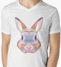 Rabbit Hare Animals Gift Men's V-Neck T-Shirt