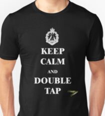Keep Calm & Double Tap Unisex T-Shirt