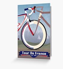 Tour De France Bike Greeting Card