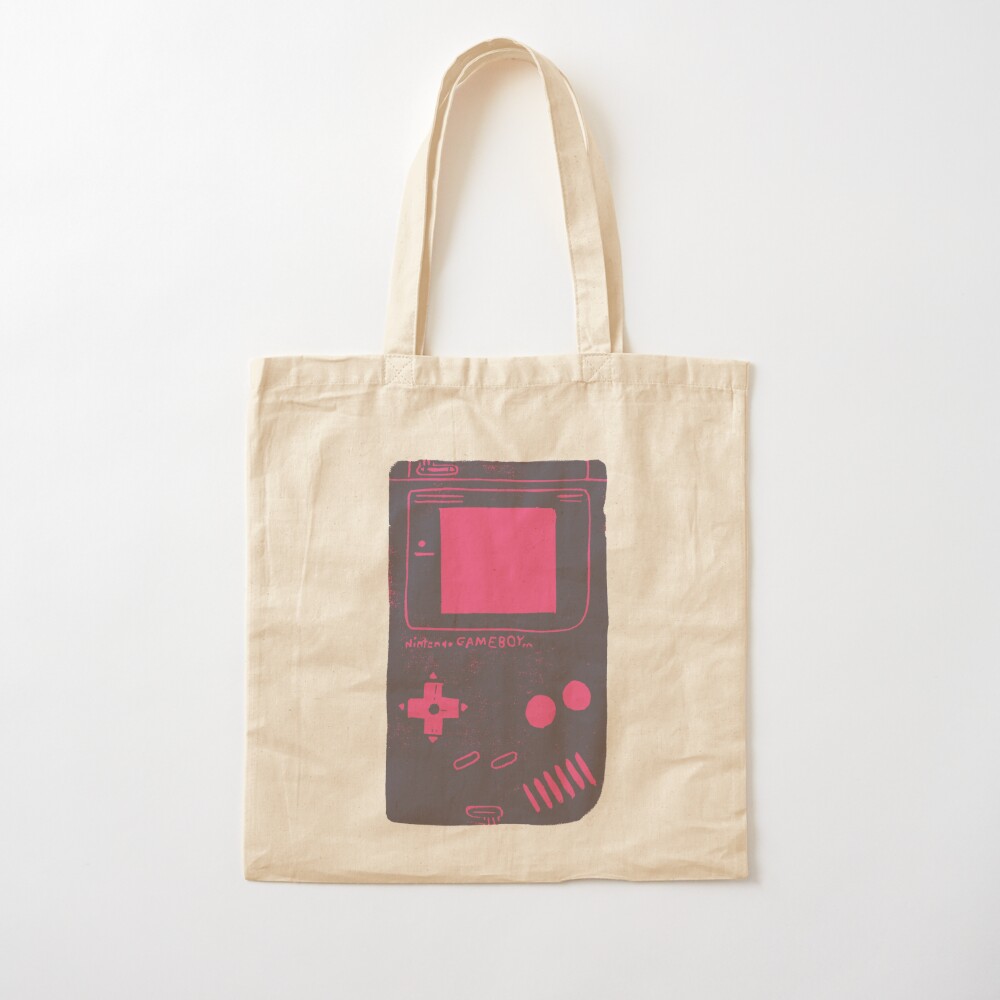 neon pink tote bag