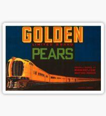 Vintage Golden Pears Sticker