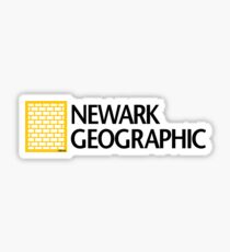'Newark Geographic' (b) Sticker