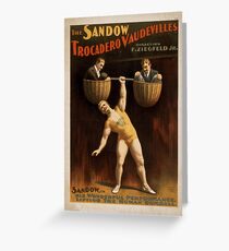 Vintage poster - Vaudeville Greeting Card