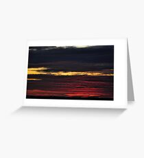 Red Dusk Greeting Card