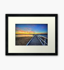Barwon Heads Pier Sunrise Framed Print