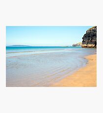 blue skies and sea at ballybunion Photographic Print
