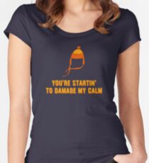 Jayne Hat Shirt - Damage My Calm Women's Fitted Scoop T-Shirt
