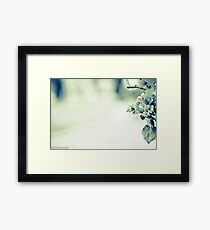 My heart is empty; clean and clear...Got Featured Work:) Framed Print