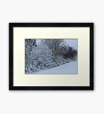 All in white Framed Print