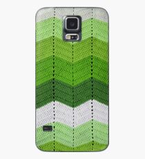 Green Crocheted Afghan Blanket Case/Skin for Samsung Galaxy