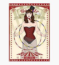 Roselle the hoop dancer Photographic Print