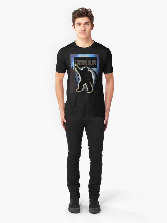 Alternate view of STAYING ALIVE! Slim Fit T-Shirt
