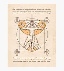 Vitruvian Aang Photographic Print