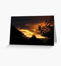 Startling sky Greeting Card