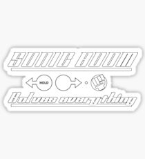Sonic Boom solves everything (Street Fighter) Sticker