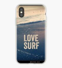 Live, Love, Surf iPhone Case