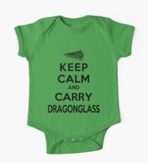Keep Calm: Dragonglass (Black) One Piece - Short Sleeve