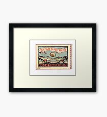 Cock fight Framed Print