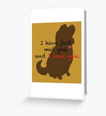I love you- Dug Greeting Card