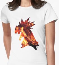 Typholsion used inferno Women's Fitted T-Shirt