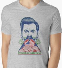 Pyramid of Greatness Men's V-Neck T-Shirt