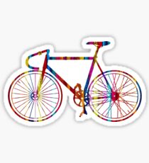 Rainbow Bike Sticker