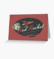 Red Rocket (Distressed) Greeting Card