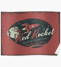 Red Rocket (Distressed) Poster