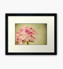"Textured Flower" Framed Print