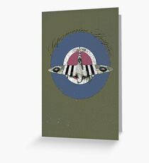 Vintage Look Fighter Plane Supermarine Spitfire Greeting Card