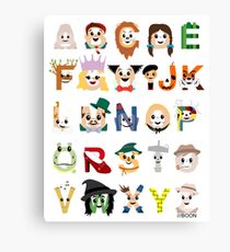 Oz-abet (an Oz Alphabet) Canvas Print
