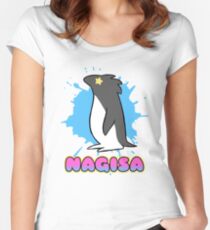 Free! Nagisa's Penguin Tee Women's Fitted Scoop T-Shirt