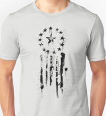 Old World Flag- Black Unisex T-Shirt