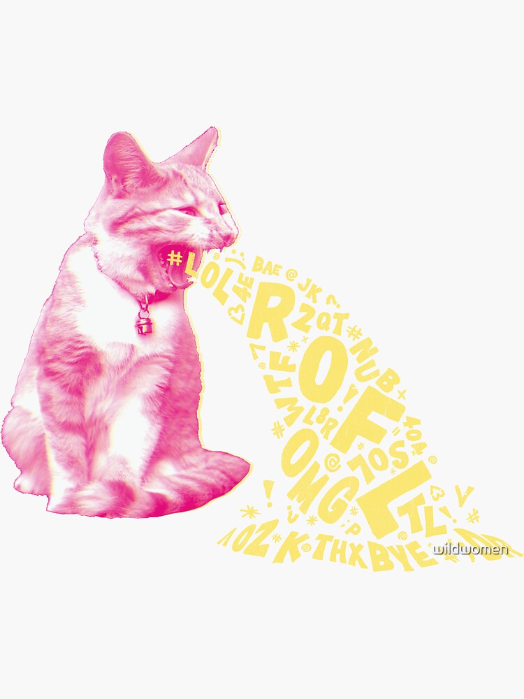 "Word Vomit" Sticker by wildwomen Redbubble