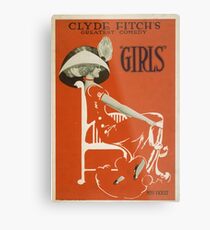 Vintage poster - Girls Metal Print