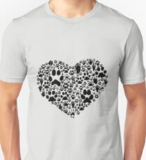 Paws of the Heart Slim Fit T-Shirt