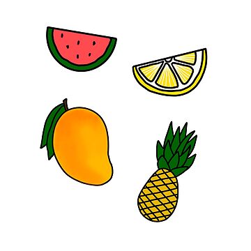 Collection of fruit in sketch style Stock Vector by ©nafanya1710 66995505