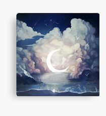 upon the sky-foam. Canvas Print